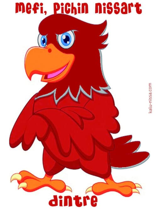 Autocollant niçois Pichin Nissart Dintre sur support Transparent