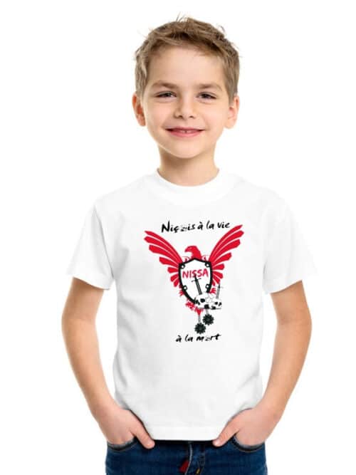Niçois à la vie à la mort tee-shirt niçois enfant