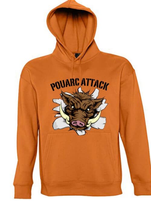 Pouarc attack, sweat-shirt du chasseur nissart