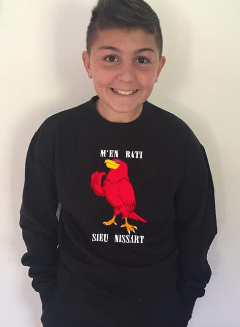 M'en Bati Sieù Nissart, sweat-shirt de nice enfant