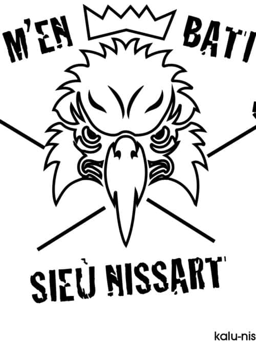 STICKER DE NICE M'EN BATI SIEU NISSART 2