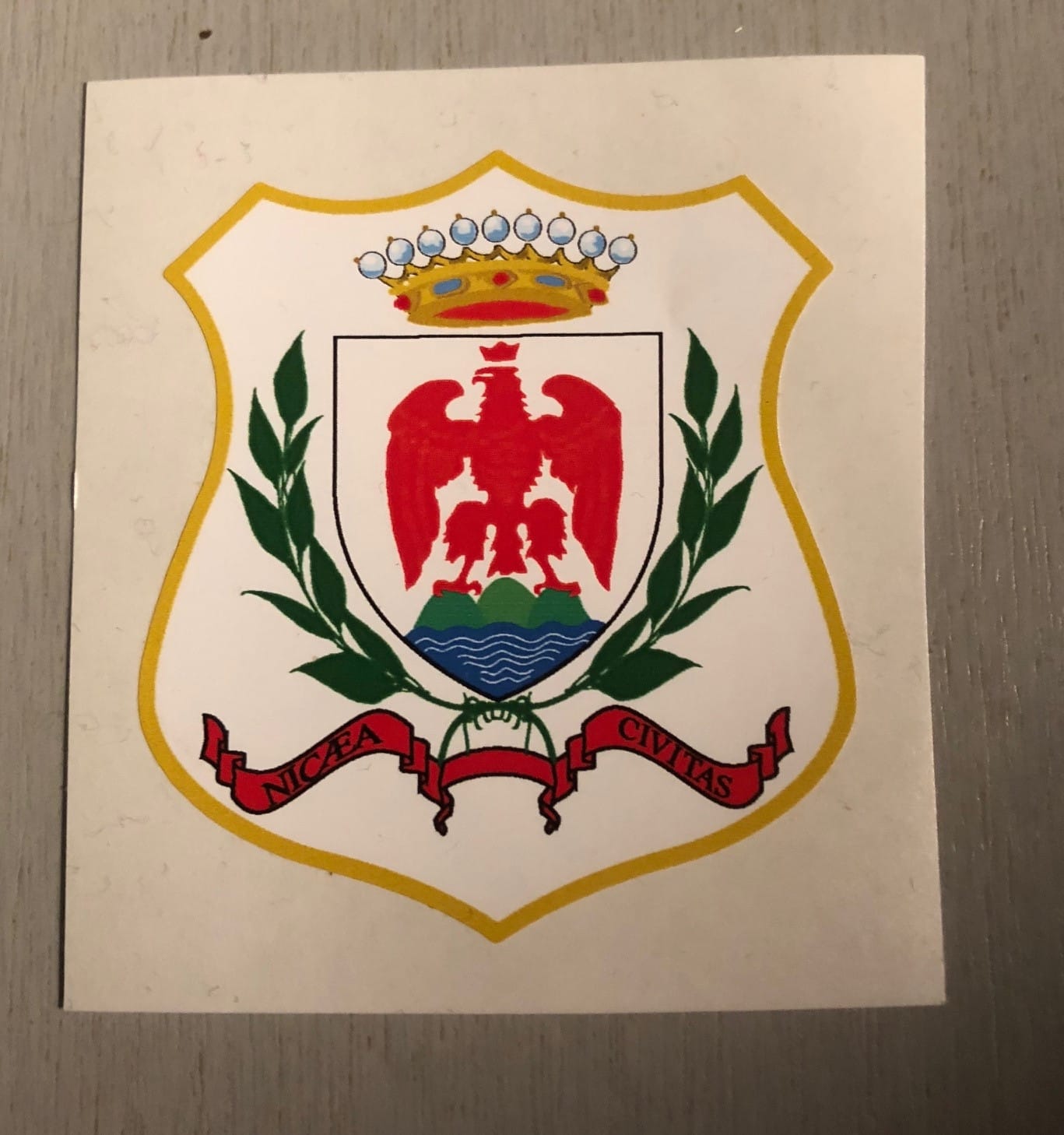 Autocollant mini blason de NIce Autocollant mini blason de NIce