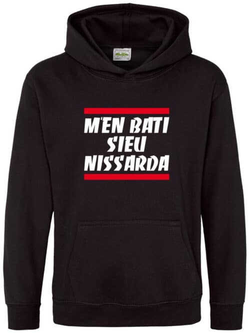 Sweat shirt de nice enfant M'en bati sieu nissarda