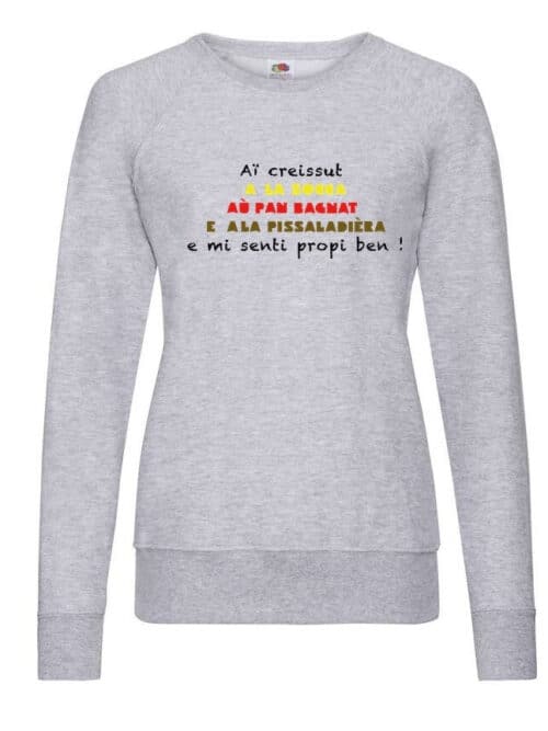 Socca, Pan Bagnat...sweat-shirt de la gastronomie niçoise