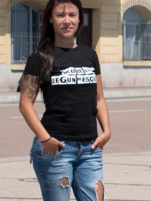 T-shirt femme du dicton nissart SIEÙ DE NISSA, DEGUN M'ESQUISSA