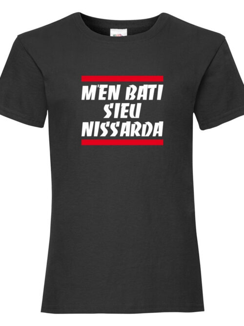 Tshirt de Nice enfant fille, M'EN BATI SIEÙ NISSARDA