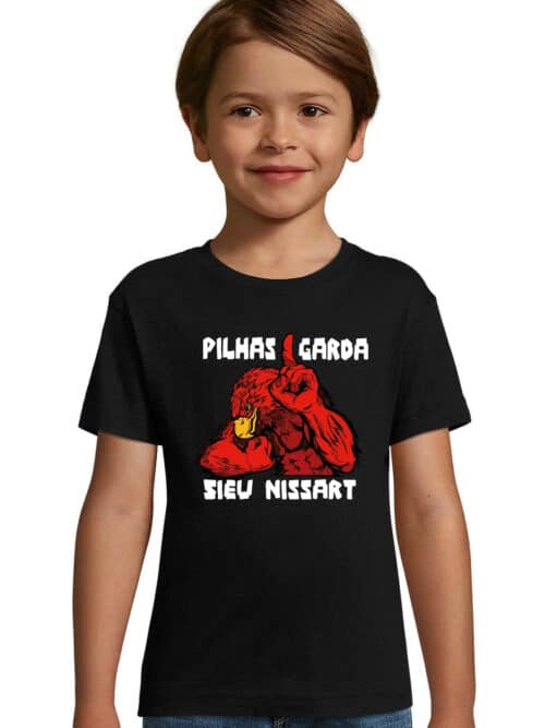 Tee shirt enfant PILHAS GARDA SIEÙ NISSART, slogan niçois