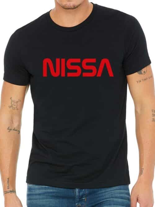 T-shirt écriture NISSA NASA