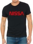 T-shirt écriture NISSA NASA