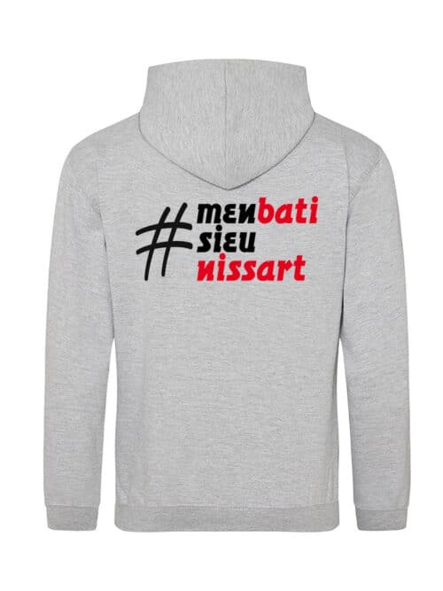 Sweat-shirt Hashtag "M'EN BATI SIEU NISSART"