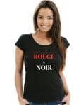 T-shirt femme ROUGE & NOIR