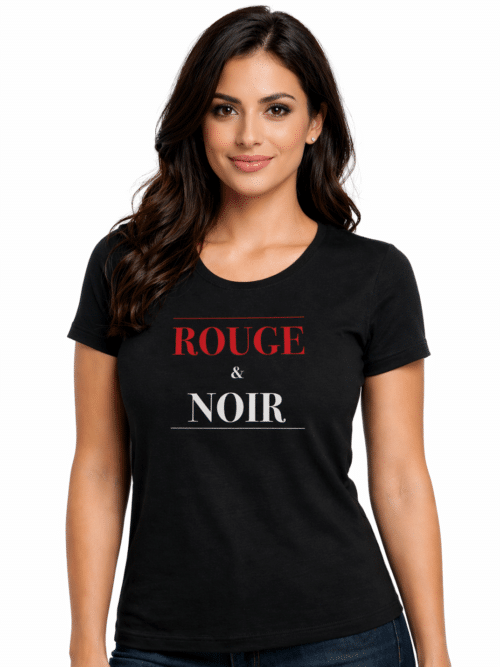T-shirt femme ROUGE & NOIR
